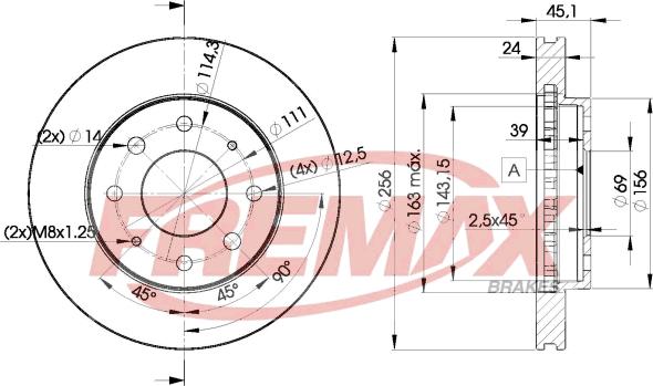 FREMAX BD-8107 - Тормозной диск unicars.by