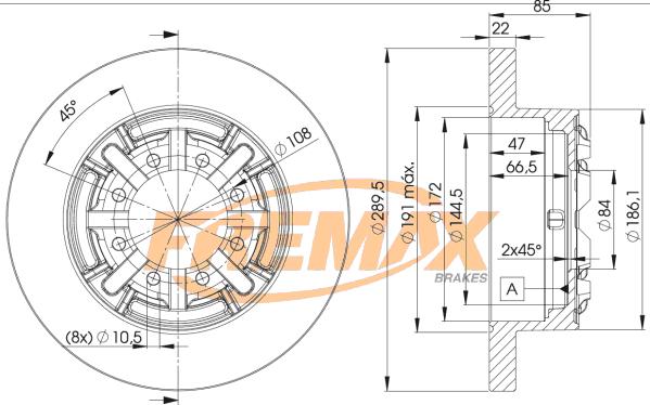 FREMAX BD-8773 - Тормозной диск unicars.by