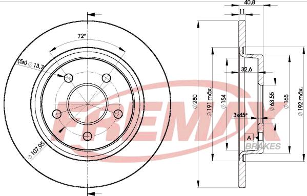 FREMAX BD-3962 - Тормозной диск unicars.by