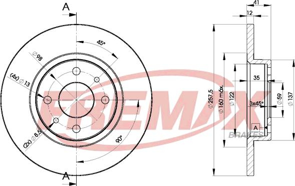 FREMAX BD-3466 - Тормозной диск unicars.by