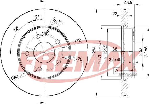 FREMAX BD-3182 - Тормозной диск unicars.by