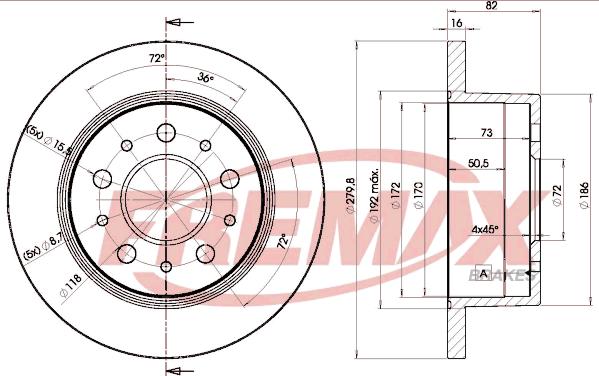 FREMAX BD-3806 - Тормозной диск unicars.by