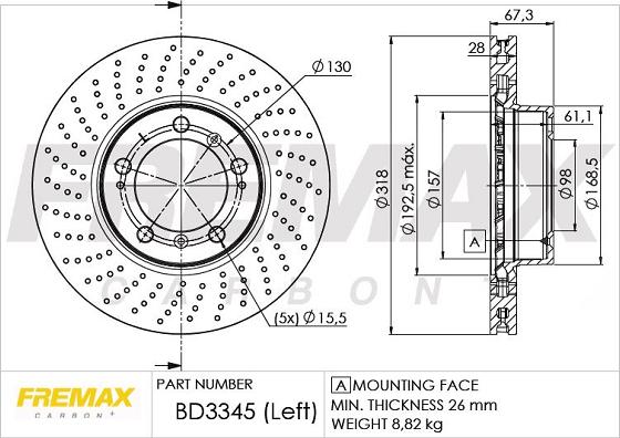 FREMAX BD-3345 - Тормозной диск unicars.by