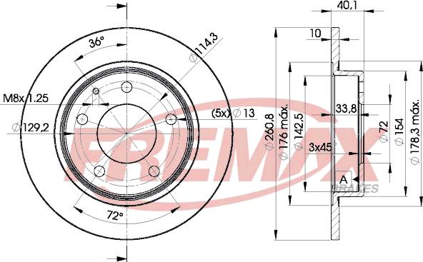 FREMAX BD-3259 - Тормозной диск unicars.by