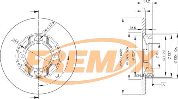 FREMAX BD-3251 - Тормозной диск unicars.by