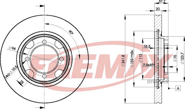 FREMAX BD-3264 - Тормозной диск unicars.by