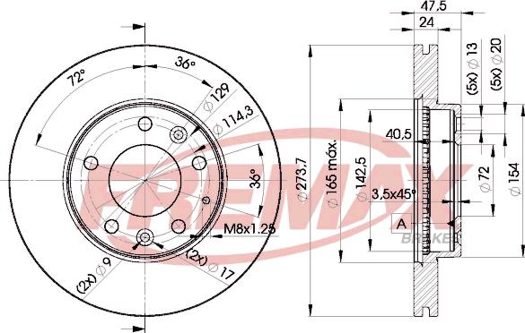 FREMAX BD-3267 - Тормозной диск unicars.by