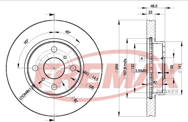 FREMAX BD-2550 - Тормозной диск unicars.by