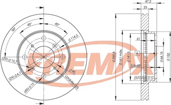 FREMAX BD-2584 - Тормозной диск unicars.by