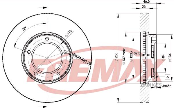 FREMAX BD-2609 - Тормозной диск unicars.by