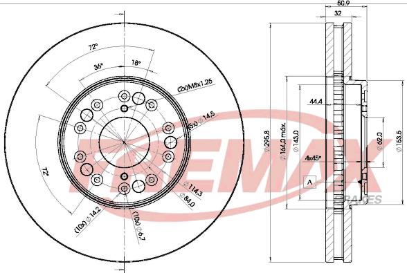 FREMAX BD-2611 - Тормозной диск unicars.by