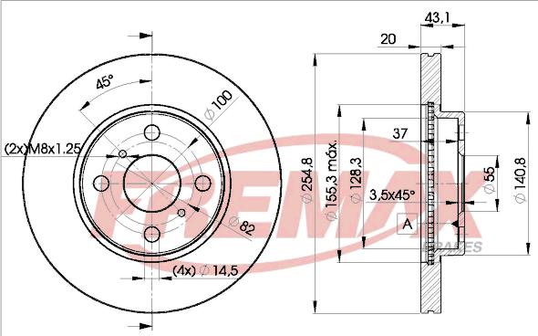 FREMAX BD-2040 - Тормозной диск unicars.by