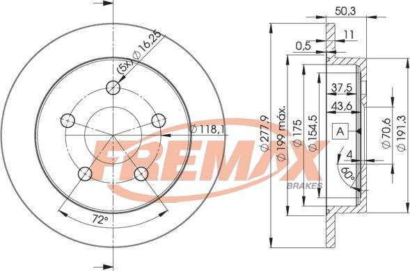 FREMAX BD-2058 - Тормозной диск unicars.by