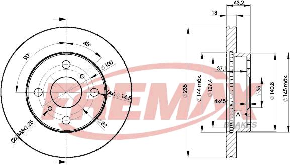 FREMAX BD-2020 - Тормозной диск unicars.by