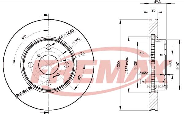 FREMAX BD-2100 - Тормозной диск unicars.by