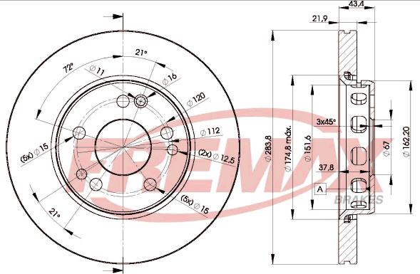 FREMAX BD-2312 - Тормозной диск unicars.by