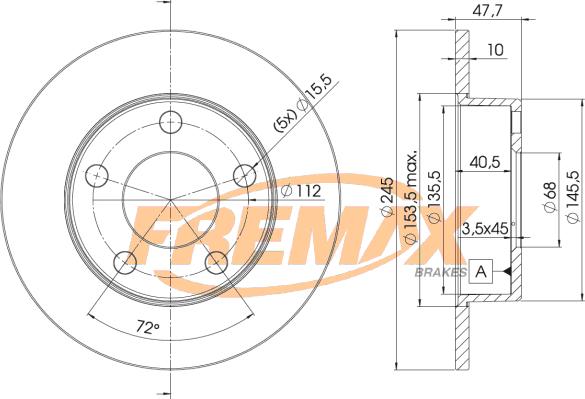 FREMAX BD-2746 - Тормозной диск unicars.by