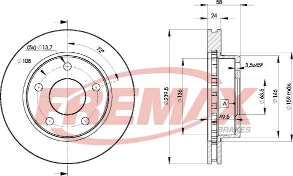 FREMAX BD-7974 - Тормозной диск unicars.by