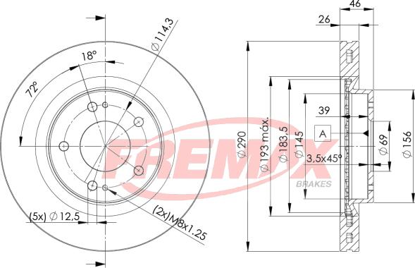 FREMAX BD-7031 - Тормозной диск unicars.by