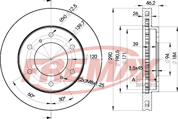 FREMAX BD-7116 - Тормозной диск unicars.by