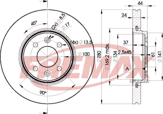 FREMAX BD-7829 - Тормозной диск unicars.by