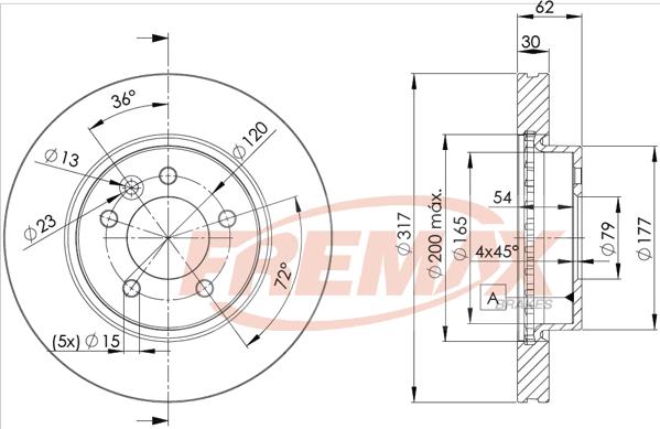 FREMAX BD-7360 - Тормозной диск unicars.by