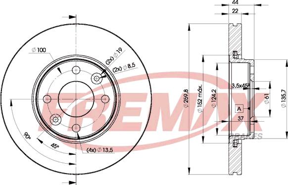 FREMAX BD-7795 - Тормозной диск unicars.by