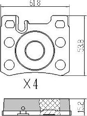 FREMAX FBP-0927 - Тормозные колодки, дисковые, комплект unicars.by