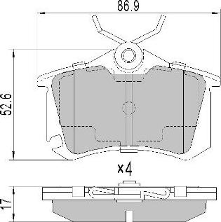 FREMAX FBP-0574 - Тормозные колодки, дисковые, комплект unicars.by