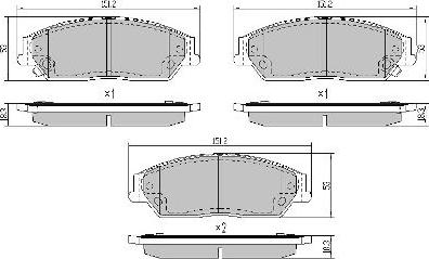 FREMAX FBP-0080 - Тормозные колодки, дисковые, комплект unicars.by