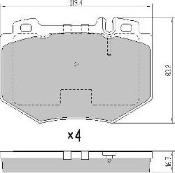 FREMAX FBP-0020 - Тормозные колодки, дисковые, комплект unicars.by