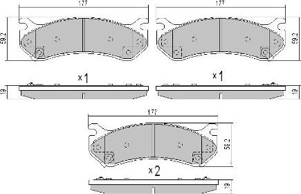 FREMAX FBP-0076 - Тормозные колодки, дисковые, комплект unicars.by