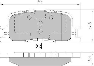 FREMAX FBP-0073 - Тормозные колодки, дисковые, комплект unicars.by