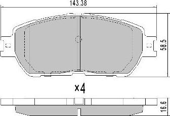 FREMAX FBP-0072 - Тормозные колодки, дисковые, комплект unicars.by