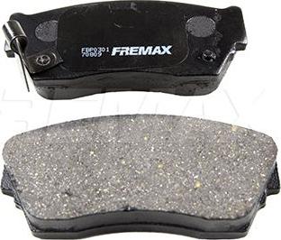 FREMAX FBP-0301 - Тормозные колодки, дисковые, комплект unicars.by