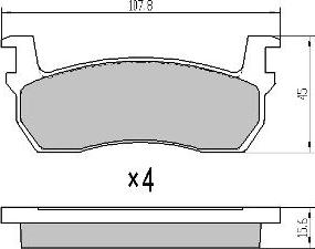 FREMAX FBP-0298 - Тормозные колодки, дисковые, комплект unicars.by