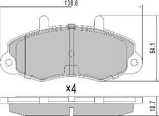 FREMAX FBP-0774 - Тормозные колодки, дисковые, комплект unicars.by