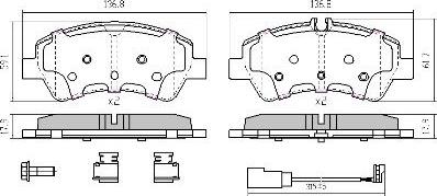 FREMAX FBP-1952 - Тормозные колодки, дисковые, комплект unicars.by