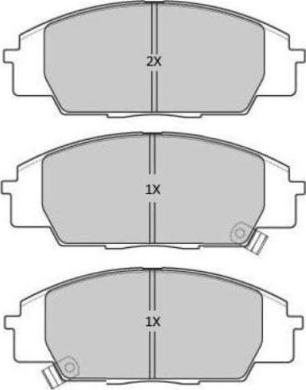 FREMAX FBP-1900 - Тормозные колодки, дисковые, комплект unicars.by