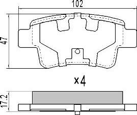 FREMAX FBP-1440 - Тормозные колодки, дисковые, комплект unicars.by