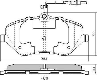 FREMAX FBP-1406 - Тормозные колодки, дисковые, комплект unicars.by