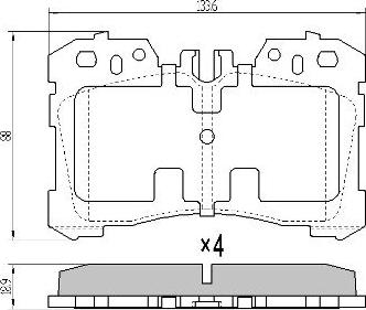 FREMAX FBP-1556 - Тормозные колодки, дисковые, комплект unicars.by