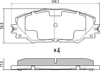 FREMAX FBP-1568 - Тормозные колодки, дисковые, комплект unicars.by