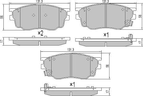 FREMAX FBP-1533 - Тормозные колодки, дисковые, комплект unicars.by