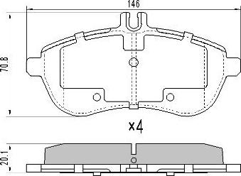 FREMAX FBP-1571 - Тормозные колодки, дисковые, комплект unicars.by