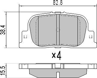 FREMAX FBP-1694 - Тормозные колодки, дисковые, комплект unicars.by