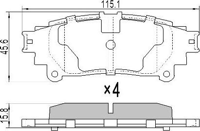 FREMAX FBP-1695 - Тормозные колодки, дисковые, комплект unicars.by