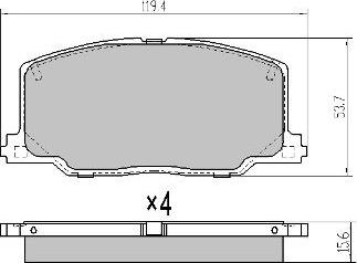 FREMAX FBP-1691 - Тормозные колодки, дисковые, комплект unicars.by