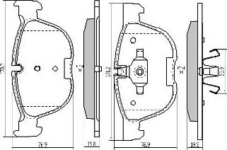 FREMAX FBP-1666 - Тормозные колодки, дисковые, комплект unicars.by