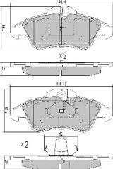 FREMAX FBP-1032 - Тормозные колодки, дисковые, комплект unicars.by